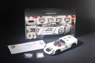 Exoto Diecast Porsche 910 Le Mans 39 1966/67 White 1/18 222pcs Limited