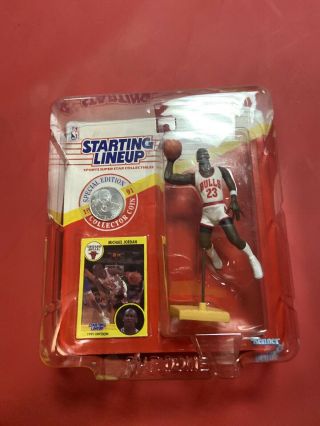 1991 Michael Jordan Chicago Bulls Starting Lineup Dunking Figure Slu