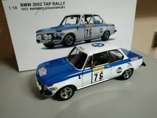 1/18 Bmw 2002 Tap Rally 1972 Autoart