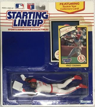 1990 Starting Lineup - Vince Coleman - St Louis Cardinals - Mlb - New/unopened