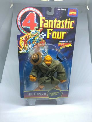The Thing Fantastic Four Toybiz Marvel Action Hour On Card 1994