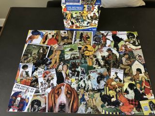 Mega Puzzles Dogs Of The Saturday Evening Post 1000 Piece Puzzle Missing Piece