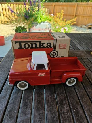 Vintage Tonka Red And White With Box