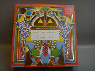 Frank Lloyd Wright Imperial Hotel Peacock Rug 500 Piece Foil Puzzle