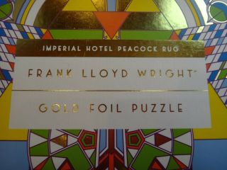 Frank Lloyd Wright Imperial Hotel Peacock Rug 500 Piece Foil Puzzle 2
