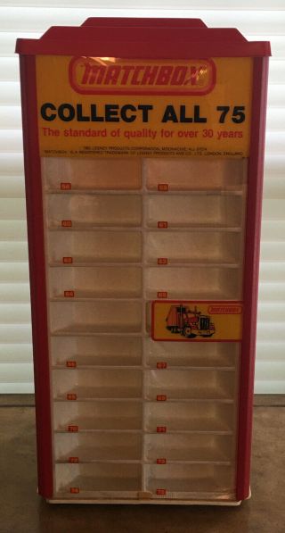 Matchbox Rotating Display Case Collect All 75