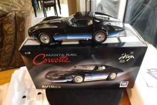 Corvette Concept Car Bill Mitchell Manta Ray 1:18 Scale Die Cast Autoart Black