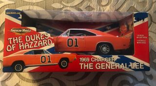 General Lee Dukes Of Hazzard Ertl American Muscle Model 1:18 1969 Dodge Charger