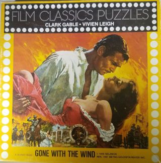 Film Classics Puzzles Gone With The Wind 250 Piece Puzzle 12 1/4 " X 10 3/8 "