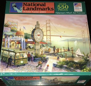 Great American Puzzle Factory 550 Piece Jigsaw Fisherman’s Wharf San Francisco
