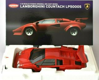 9811 Kyosho 1/18 Lamborghini Countach Lp5000s Red 08322rr