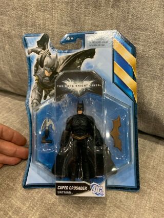Mattel The Dark Knight Rises Caped Crusader Batman Figure 4 "