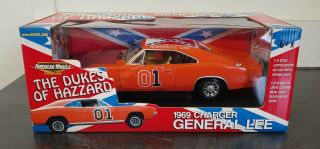 American Muscle General Lee Dukes Of Hazzard 1969 Dodge Charger 1:18 Ertl 2003