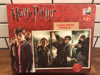 Harry Potter Deathly Hallows 1000 Piece Puzzle Go Games - Complete