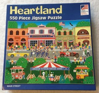 Main Street Heartland 550 Piece Jigsaw Puzzle Great American Puzzle Factory