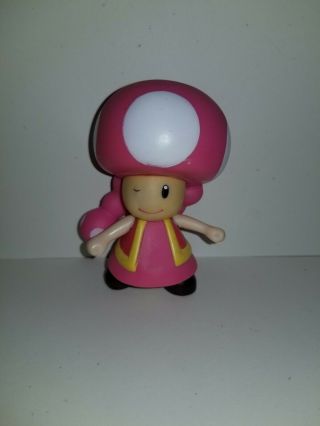 Mario Brothers Characters Pvc 3.  5  Toadette Figure