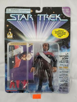 Star Trek Deep Space Nine Commander Worf 1996 Playmates Action Figure