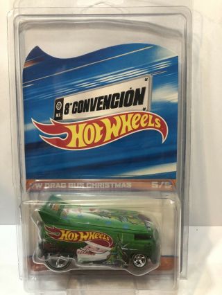 Hot Wheels Mexico Convention 2015 VW Drag Bus Christmas 5 Of 5 Made HTF 3