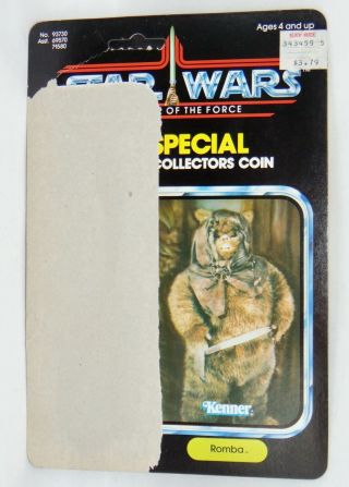 Vintage 1984 Kenner Star Wars Power Of The Force Romba 92 Back Cardback