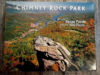 Chimney Rock Park 500 Piece Jigsaw Puzzle Chimney Rock Park By J Scott Graham