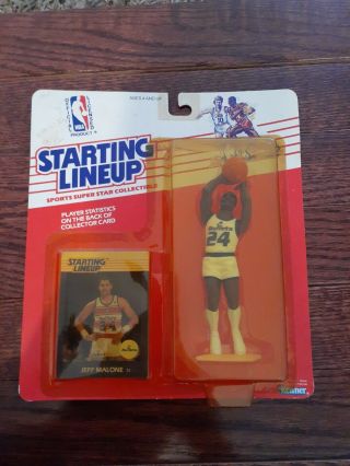 1988 Jeff Malone Washington Bullets Starting Lineup Figure Ships In A Dome
