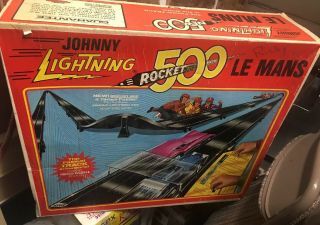Vintage Johnny Lightning Rocket 500 Le Mans Topper Race Track