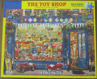 White Mountain - The Toy Shop - 550pc Puzzle - Complete - Euc