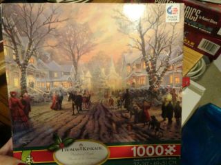 Ceaco Thomas Kinkade Victorian Christmas Carol 1000 Piece Jigsaw Puzzle