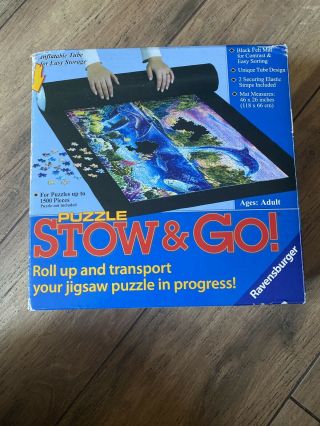 Ravensburger Puzzle Stow And Go Storage System Roll Up Mat 46x26 Inch