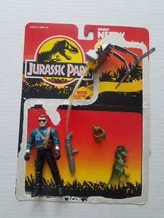 Jurassic Park Series 1 Dennis Nedry Tranq Spray Gun & Spitter Complete With Card