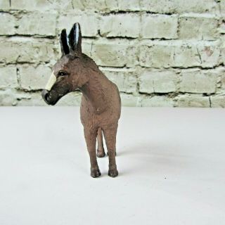 Terra By Battat Farm Animal Donkey 3 " Tall Pvc Figure