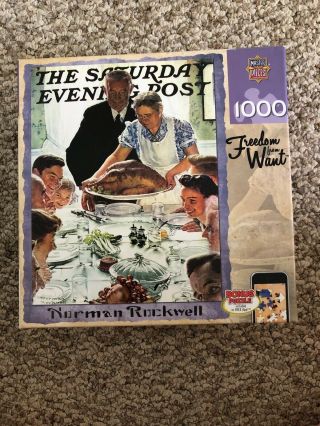 The Saturday Evening Post Jigsaw Puzzle Freedom From Want 1000 Norman Rockwell