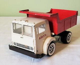 Early Ertl Toys White Trucks Coe Cab Hydraulic Dump Truck 60 