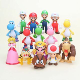 Mario Bros Figure Bowser Koopa Yoshi Mario Luigi Pvc Figures Toys 8 - 15cm