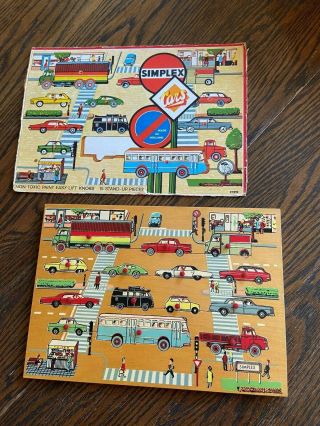 Simplex Wooden Puzzle - Cars 2