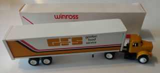 Winross 1978 Gfs Gordon Food Service White 9000 Tractor Trailer Old Logo Truck