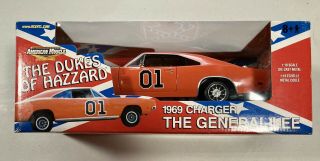 Ertl 1969 Dodge Charger 01 General Lee The Dukes Of Hazzard 1:18 Diecast Car