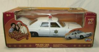 Joy Ride Dukes Of Hazard Police Car 1974 Dodge Monaco 1:18 Scale Die Cast Nib