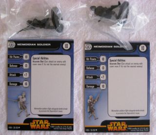 Star Wars Miniatures Revenge Of The Sith Neimoidian Soldier X2 (uc) 35 & 36 -