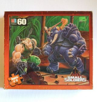 Small Soldiers 60 Piece Jigsaw Puzzle Complete Dreamworks Brick Bazooka Punch It