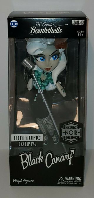 Cryptozoic Black Canary Dc Bombshells Hot Topic Exclusive Noir Edition