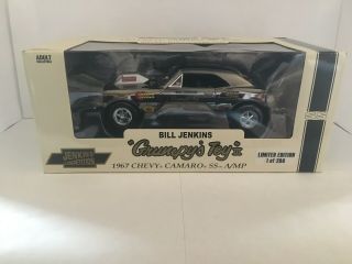 1/18 Chevy Camaro Ss 1967 Ertl Grumpys Toy Black Chrome 1 Of 204