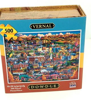 Eric Dowdle Jigsaw Puzzle Vernal Utah 500 Pc Game Hobby Brain Activity Entertain