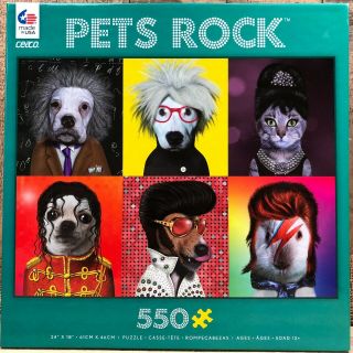 Ceaco " Pets Rock " 550 Piece Jigsaw Puzzle - Micheal Jackson Dog