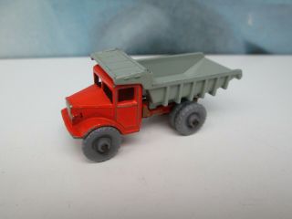 Matchbox/ Lesney 6a Quarry Truck Orange/grey - Grey Plastic Wheels