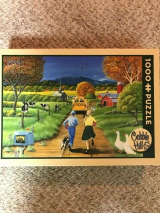 Cobble Hill First Day Of School 1000 Piece Puzzle Made In Usa