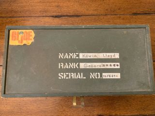 Vintage 1964 Gi Joe Wooden Storage Foot Locker Box