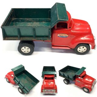 Vtg 1950s Pressed Steel Tonka Toys Dump Truck Construction Mound Minn Usa Rare