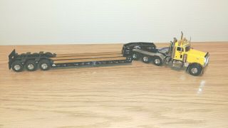 Peterbilt 379 Tractor With Rogers Tri - Axle Lowboy Trailer