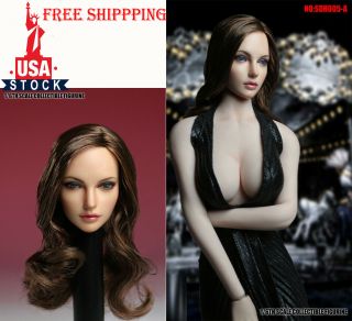 Duck Sdh005a 1/6 Europe Female Head Sculpt Carving Model For 12  Figure